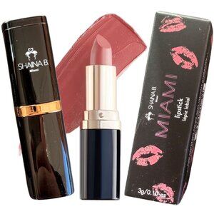Shaina B Miami Hibiscus Island Lipstick Full Size Hydrating Formula Natural